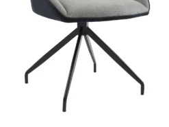 Lot De 6 Chaises En Tissu, Velours Côtelé Et Métal - Gris Et Anthracite - CHANILA 14 Lot De 6 Chaises En Tissu, Velours Côtelé Et Métal - Gris Et Anthracite - CHANILA -Meubles Soldes Magasin chaise 15692899
