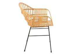 Chaise Design En Rotin "Keni" 80cm Naturel -Meubles Soldes Magasin chaise 15736839