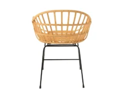 Chaise Design En Rotin "Keni" 80cm Naturel -Meubles Soldes Magasin chaise 15736841