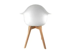 Lot De 2 Chaises Scandinave Enfant "Coque" 42cm Blanc -Meubles Soldes Magasin chaise 15744993