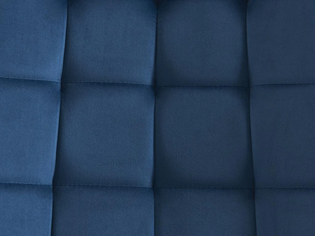 Lot De 2 Chaises Matelassées - Velours Et Métal Noir - Bleu Nuit - OLLUA 8 Lot De 2 Chaises Matelassées - Velours Et Métal Noir - Bleu Nuit - OLLUA – Image 8