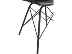 Chaise Loft Cuir Metal Noir Benarkin -Meubles Soldes Magasin chaise 15866083