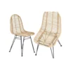 MISTINGUETTE Lot De 2 Chaises - Naturel