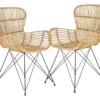 Lot De 2 Chaises En Rotin Naturel - Naturel