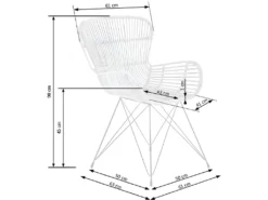 Lot De 2 Chaises En Rotin Naturel - Naturel -Meubles Soldes Magasin chaise 17568065