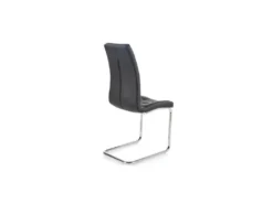 Lot De 2 Chaises AUDE En Cuir Synthétique - Noir -Meubles Soldes Magasin chaise 17568605