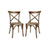 Duo De Chaises Bois Foncé - BRETT