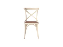 Duo De Chaises Bois Crème - BRETT -Meubles Soldes Magasin chaise 17622659