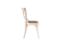 Duo De Chaises Bois Crème - BRETT -Meubles Soldes Magasin chaise 17622661