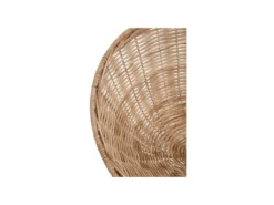 Chaise Rotin Naturel/Métal Blanc - HAROLD -Meubles Soldes Magasin chaise 17628405