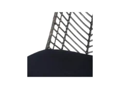 Chaise Rotin Gris/Métal - FRANCINE 11 Chaise Rotin Gris/Métal - FRANCINE -Meubles Soldes Magasin chaise 17635229