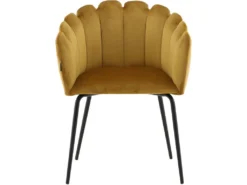 Fauteuil En Velours Et Métal Limhamn -Meubles Soldes Magasin chaise 17707681