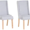 Lot De 2 Chaises De Salle à Manger Gris Clair CHAMBERS