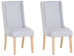 Lot De 2 Chaises De Salle à Manger Gris Clair CHAMBERS