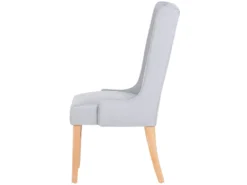 Lot De 2 Chaises De Salle à Manger Gris Clair CHAMBERS -Meubles Soldes Magasin chaise 18447539