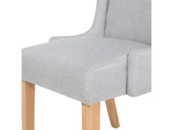 Lot De 2 Chaises De Salle à Manger Gris Clair CHAMBERS -Meubles Soldes Magasin chaise 18447547