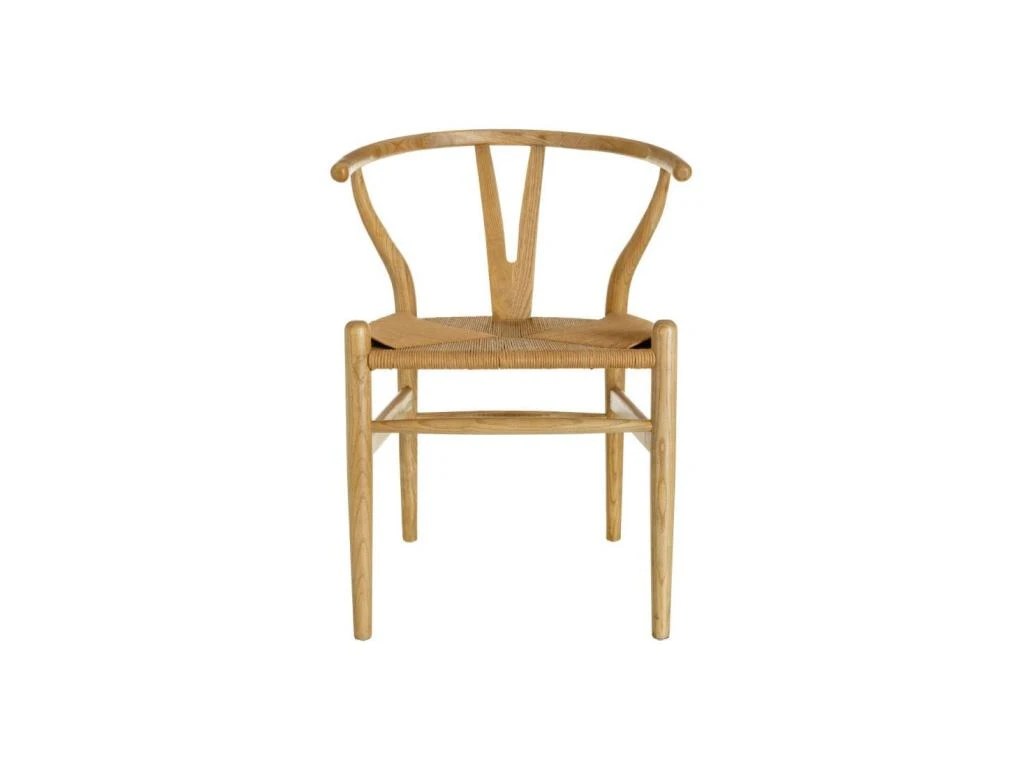 Duo De Chaises Bois Naturel Avec Assise Paillage - BRETT 2 Duo De Chaises Bois Naturel Avec Assise Paillage - BRETT – Image 2