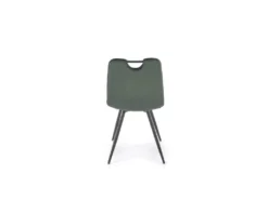 Chaise Design En Tissu Velours 46 X 58 X 83 Cm - Vert Foncé -Meubles Soldes Magasin chaise 19816687