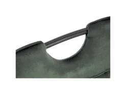 Chaise Design En Tissu Velours 46 X 58 X 83 Cm - Vert Foncé -Meubles Soldes Magasin chaise 19816689