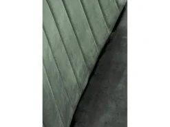 Chaise Design En Tissu Velours 46 X 58 X 83 Cm - Vert Foncé -Meubles Soldes Magasin chaise 19816691