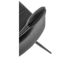 Chaise Design En Tissu Velours 46 X 58 X 83 Cm - Noir -Meubles Soldes Magasin chaise 19816719