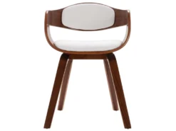 Lot De 4 Chaises De Salle à Manger Cuisine Design Intemporel Bois Courbé Et Synthétique CDS021321 -Meubles Soldes Magasin chaise 20115217