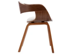 Lot De 6 Chaises De Salle à Manger Cuisine Design Intemporel Bois Courbé Et Synthétique Blanc CDS022234 8 Lot De 6 Chaises De Salle à Manger Cuisine Design Intemporel Bois Courbé Et Synthétique Blanc CDS022234 -Meubles Soldes Magasin chaise 20115229