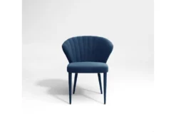 Lot De 2 Chaises Velours Bleu Canard Pieds Velours Assortis -Meubles Soldes Magasin chaise 21220361