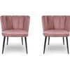 Chaise De Salle À Manger X2 Belair - Couleurs - Rose