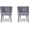 Chaise De Salle À Manger X2 Belair - Couleurs - Gris
