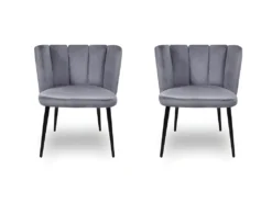 Chaise De Salle À Manger X2 Belair - Couleurs - Gris