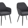 Mara Arm Chair 2pk Anthracite