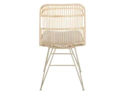 Uyuni - Lot De 2 Chaises Design En Rotin Pieds Beiges - Couleur - Naturel -Meubles Soldes Magasin chaise 21882725