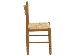 Lot De 6 Chaises JEANNE - Hêtre Massif & Assise Paille De Riz -Meubles Soldes Magasin chaise 219031