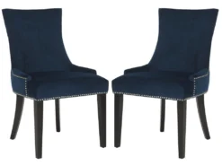 Chaise Bleu Marine 63 X 56 X 92.45 Cm - Marcelina