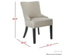 Chaise Argile 55 X 64 X 87.88 Cm - Luanne -Meubles Soldes Magasin chaise 22251745