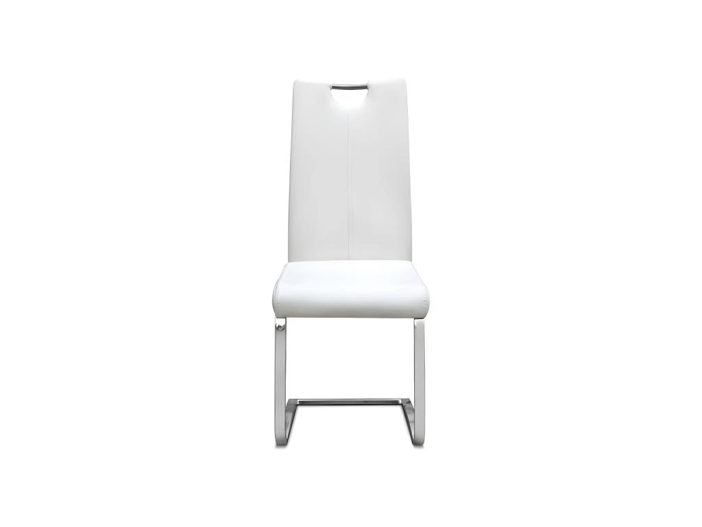 Chaise SOFI PU Blanc, Dimension H99 X L43 X P57 Cm, Idéal Pour Votre Cuisine Ou Salle à Manger 4 Chaise SOFI PU Blanc, Dimension H99 X L43 X P57 Cm, Idéal Pour Votre Cuisine Ou Salle à Manger – Image 4