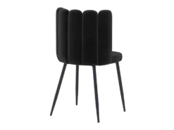 Chaise Rosy En Velours Noir (lot De 2) -Meubles Soldes Magasin chaise 22352383