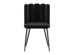 Chaise Rosy En Velours Noir (lot De 2) -Meubles Soldes Magasin chaise 22352387