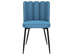 Chaise Rosy En Velours Bleu (lot De 2) -Meubles Soldes Magasin chaise 22352409