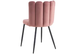 Chaise Rosy En Velours Vieux Rose (lot De 2) -Meubles Soldes Magasin chaise 22352439
