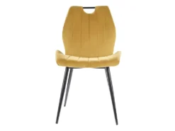 Chaise En Velours 51 X 46 X 91 Cm - Curry -Meubles Soldes Magasin chaise 22741891