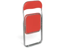 Chaise Pliante Leganes, Siège Peu Encombrant, Chaise De Réunion, Fauteuil De Salle D'attente, 43x47h78 Cm, Rouge -Meubles Soldes Magasin chaise 22778633