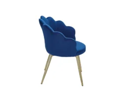 Chaise De Salle à Manger Tulip Velours / Chaise De Cuisine Rembourrée En Métal Shell Chair -Meubles Soldes Magasin chaise 22802885