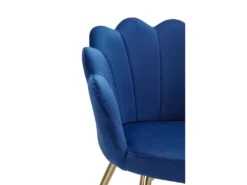 Chaise De Salle à Manger Tulip Velours / Chaise De Cuisine Rembourrée En Métal Shell Chair -Meubles Soldes Magasin chaise 22802887