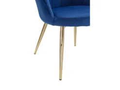 Chaise De Salle à Manger Tulip Velours / Chaise De Cuisine Rembourrée En Métal Shell Chair -Meubles Soldes Magasin chaise 22802889