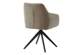 Chaise MUSE - Avec Accoudoirs - Tissu - Beige -Meubles Soldes Magasin chaise 23023795