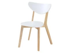 Lot De 6 Chaises CARINE - Hévéa Massif Et MDF - Blanc 11 Lot De 6 Chaises CARINE - Hévéa Massif Et MDF - Blanc -Meubles Soldes Magasin chaise 258383