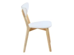 Lot De 6 Chaises CARINE - Hévéa Massif Et MDF - Blanc 13 Lot De 6 Chaises CARINE - Hévéa Massif Et MDF - Blanc -Meubles Soldes Magasin chaise 258385