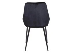 Lot De 6 Chaises - Velours Et Métal Noir - Noir - MASURIE 14 Lot De 6 Chaises - Velours Et Métal Noir - Noir - MASURIE -Meubles Soldes Magasin chaise 283235